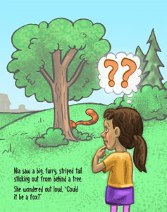Page 1 of the children's nature book titled "Who Are You, Cat-Bird?"